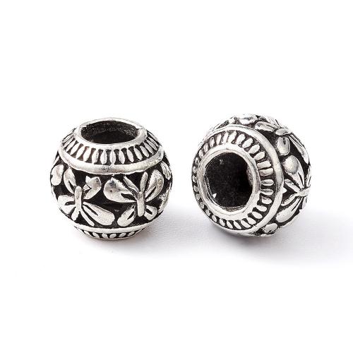 Tibetan Style Jewelry Beads, antique silver color plated, DIY, nickel, lead & cadmium free, 9x11mm, Approx 10PCs/Bag, Sold By Bag