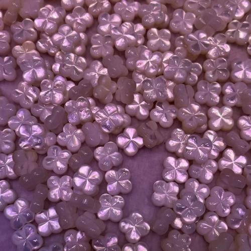 Perles naturelles de coquillage d'eau douce , coquille, fleur, DIY, violet, 11.80mm, Vendu par PC