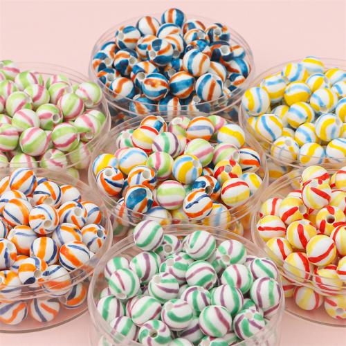 Porcelain Jewelry Beads, Round, DIY, more colors for choice, 10mm, Hole:Approx 3mm, 2PCs/Bag, Sold By Bag