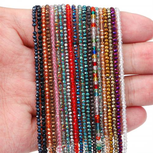 Fashion Glass Beads, DIY, more colors for choice, 2mm, Hole:Approx 0.8mm, Approx 185PCs/Strand, Sold By Strand