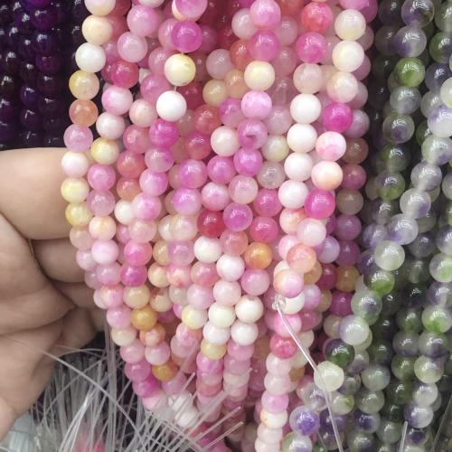 Natural Chalcedony Bead, Round, DIY, more colors for choice, 8mm, Sold Per Approx 38 cm Strand
