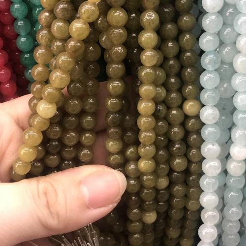 Natural Chalcedony Bead, Round, DIY, more colors for choice, 8mm, Sold Per Approx 38 cm Strand