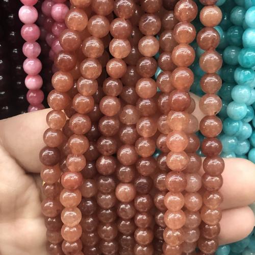 Natural Chalcedony Bead Round DIY 8mm Sold Per Approx 38 cm Strand