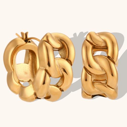 Stainless Steel Lever Back Earring 316L Stainless Steel 18K gold plated fashion jewelry & for woman & hollow nickel lead & cadmium free Sold By Pair