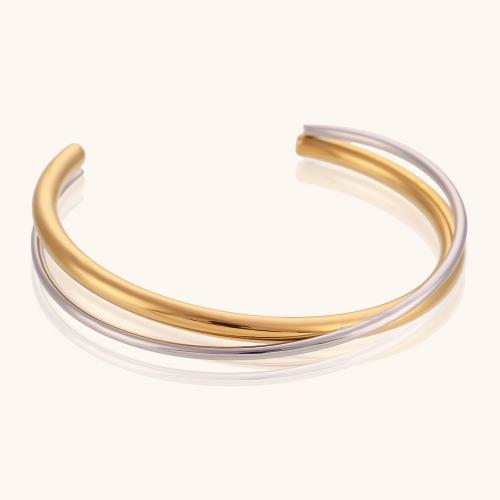 Stainless Steel Bangle 304 Stainless Steel plated fashion jewelry & for woman nickel lead & cadmium free Sold By PC