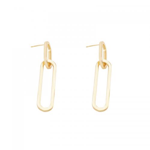 Brass Stud Earring, plated, for woman, more colors for choice, 57x11mm, Sold By Pair