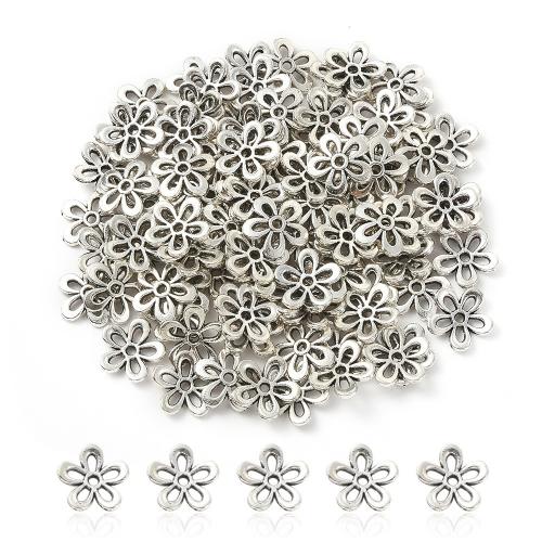 Zinklegierung Perlenkappe, Blume, DIY, frei von Nickel, Blei & Kadmium, 11mm, ca. 100PCs/Tasche, verkauft von Tasche