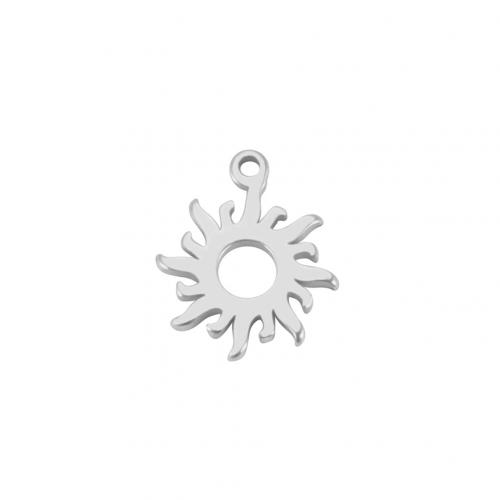 Stainless Steel Pendants 304 Stainless Steel Sun Vacuum Ion Plating DIY Sold By PC