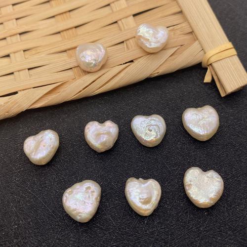 Natural Freshwater Pearl Loose Beads Heart DIY white 12mm Sold By PC