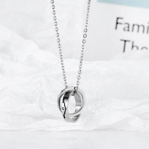 Stainless Steel Jewelry Necklace, 304 Stainless Steel, with 50mm extender chain, Round, plated, fashion jewelry & for woman, original color, nickel, lead & cadmium free, pendant:20mm, Length:Approx 450 mm, Sold By PC
