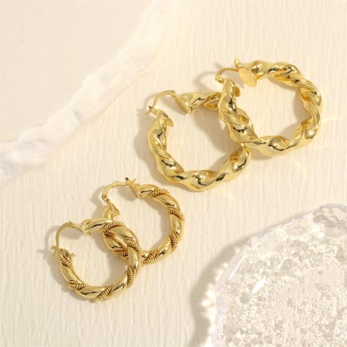 Brass Hoop Earring, gold color plated, fashion jewelry & different styles for choice & for woman, more colors for choice, nickel, lead & cadmium free, Sold By Pair