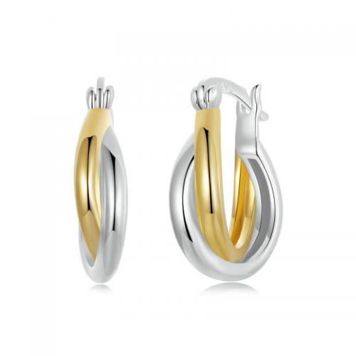 925 Sterling Silver Hoop Earrings fashion jewelry & for woman nickel lead & cadmium free Sold By Pair