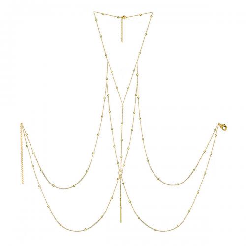 Body Chain Sieraden, 304 roestvrij staal, mode sieraden & voor vrouw, meer kleuren voor de keuze, Verkocht door Strand