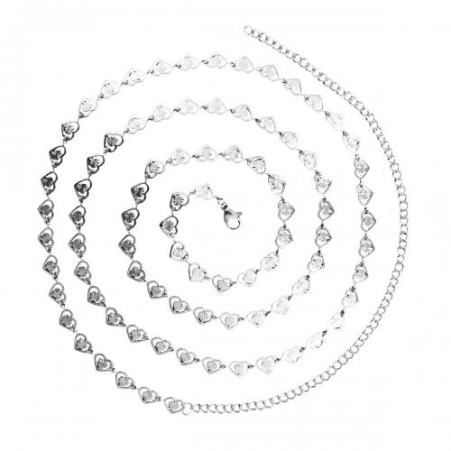 Body Chain Smycken, 304 rostfritt stål, olika längd för val & olika stilar för val & för kvinna, fler färger för val, Säljs av Strand