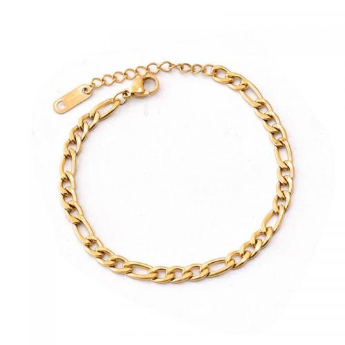 Bracelet d'acier titane, avec 4.3cm chaînes de rallonge, bijoux de mode & pour femme, plus de couleurs à choisir, 4mm, Longueur:Environ 16.3 cm, Vendu par PC