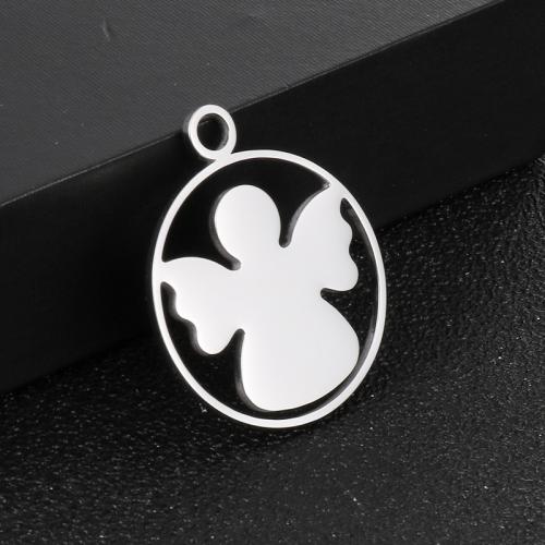 Stainless Steel Pendants 304 Stainless Steel Angel plated DIY Sold By PC