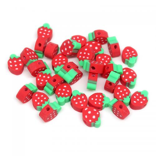 Polymer Ton Perlen , Blume, DIY & verschiedene Stile für Wahl, keine, 10x5mm, Bohrung:ca. 2mm, 1000PCs/Tasche, verkauft von Tasche