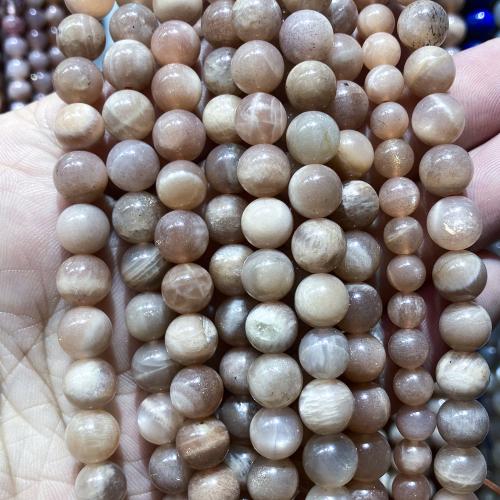 Gemstone Jewelry Beads, Sunstone, Round, different grades for choice & DIY & different size for choice, more colors for choice, Sold By Strand