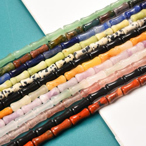 Gemstone Jewelry Beads, Bamboo, DIY & different materials for choice, more colors for choice, 5x12mm, Approx 32PCs/Strand, Sold By Strand