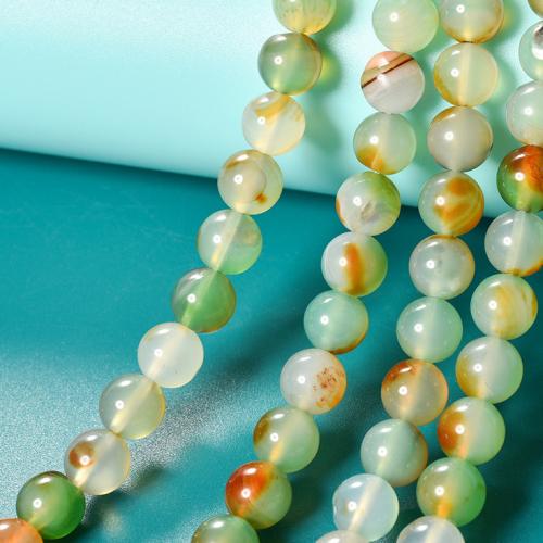 Achat Perlen, Malachit Achat, rund, DIY & verschiedene Größen vorhanden, gemischte Farben, verkauft von Strang
