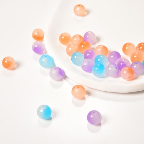 Fashion Glass Beads, Round, DIY, more colors for choice, 8mm, 50PCs/Bag, Sold By Bag