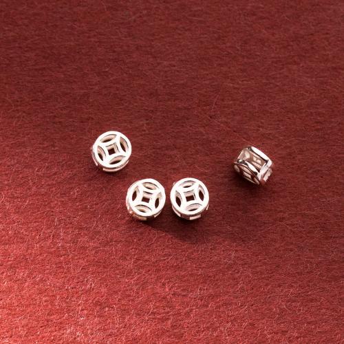 Perles en argent sterling 925, poli, DIY, plus de couleurs à choisir, 4mm, Trou:Environ 1.2mm, Vendu par PC