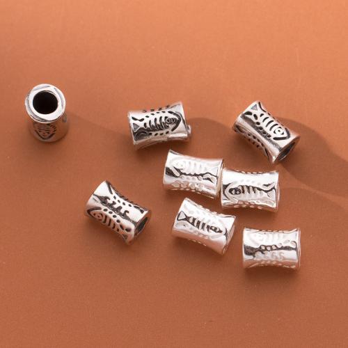 Perles en argent sterling 925, DIY, plus de couleurs à choisir, 4x6mm, Trou:Environ 2.4mm, Vendu par PC