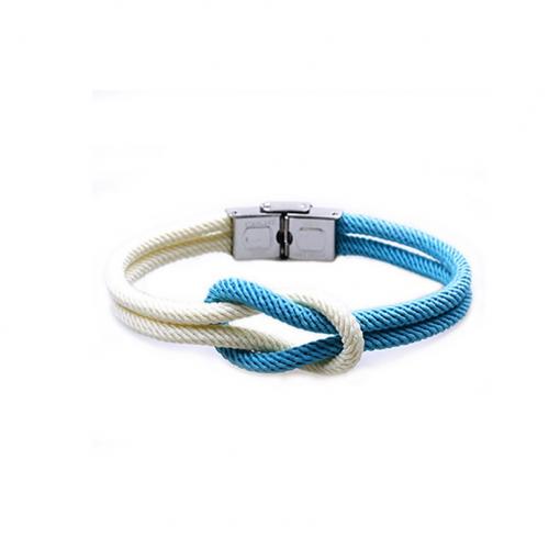 Stainless Steel Jewelry Bracelet, 304 Stainless Steel, with Milan Cord, plated, Unisex, more colors for choice, Length:Approx 20 cm, Sold By PC