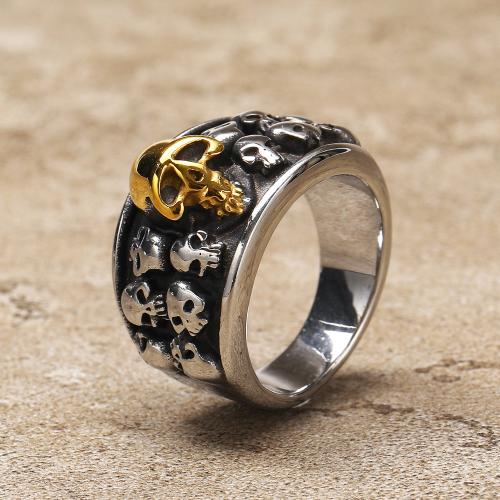 Ring Finger ze stali nierdzewnej, Stal nierdzewna 304, biżuteria moda & różnej wielkości do wyboru & dla człowieka, dostępnych więcej kolorów, bez zawartości niklu, ołowiu i kadmu, sprzedane przez PC