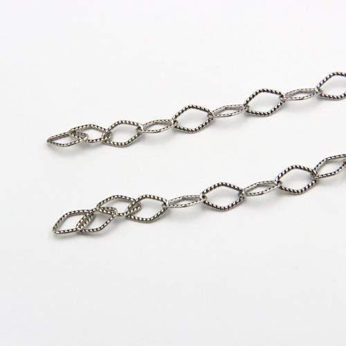 925 Sterling Silver Chains, polished, vintage & DIY, 11.80x7.50mm, Sold By G