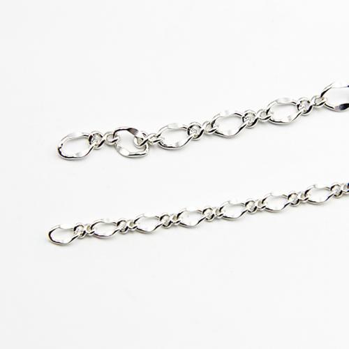 Серебрянные цепочки, 925 пробы, полированный, DIY & разный размер для выбора, продается G