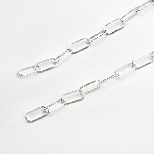 Sterling Silver řetězy, 925 Sterling Silver, lesklý, DIY, Prodáno By G