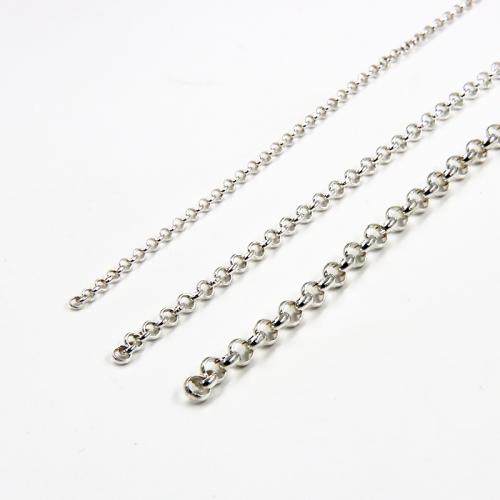 Sterling Silver řetězy, 925 Sterling Silver, lesklý, DIY & různé velikosti pro výběr, Prodáno By G