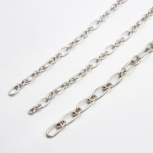 Sterling Silver řetězy, 925 Sterling Silver, lesklý, DIY & různé styly pro výběr, Prodáno By G