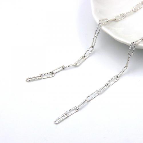 925 Sterling Silver Chains, polished, cross chain & DIY, Sold By G