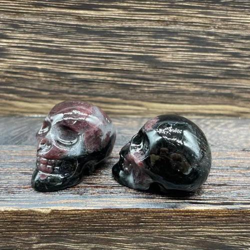 Fashion Decoration, Natural Stone, Skull, for home and office & different materials for choice, more colors for choice, 28mm, Sold By PC