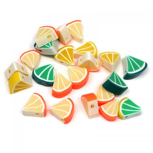 Polymer Clay Beads, Lemon, DIY, more colors for choice, 10x4.50mm, 1000PCs/Bag, Sold By Bag