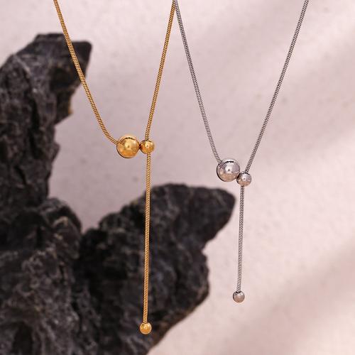 Stainless Steel Sweater Chain Necklace 316L Stainless Steel Vacuum Ion Plating fashion jewelry & for woman nickel lead & cadmium free Length Approx 60 cm Sold By PC