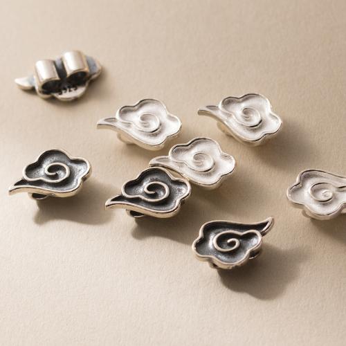 925 Sterling Silver Beads, Antique finish, DIY, more colors for choice, 15x10x5.50mm, Hole:Approx 2.5mm, Sold By PC