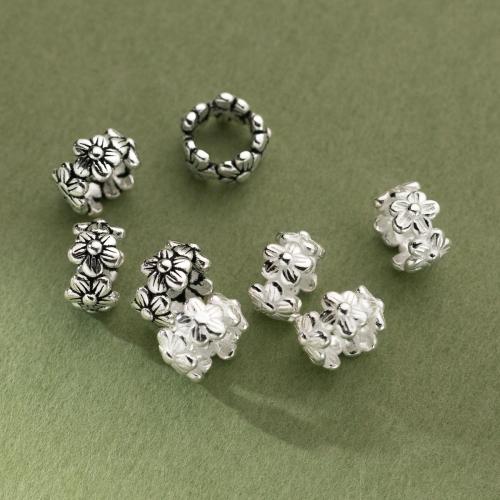 925 Sterling Silver Beads plated DIY Approx 5mm Sold By PC