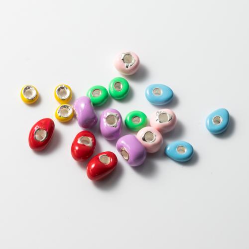 Perles en argent sterling 925, Placage, DIY & autocollant époxyde, plus de couleurs à choisir, Vendu par PC