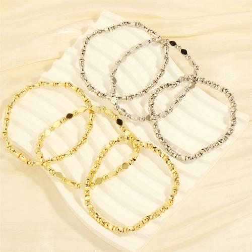 Brass Bracelet & Bangle plated fashion jewelry & for woman nickel lead & cadmium free Length Approx 16-17 cm Sold By PC