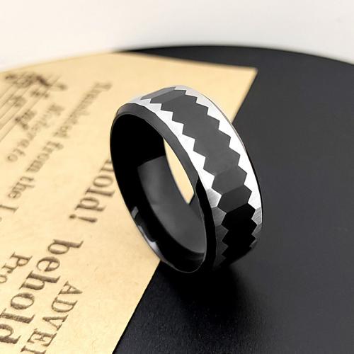 Палец кольцо из нержавеющей стали, Нержавеющая сталь 304, ювелирные изделия моды & разный размер для выбора & Мужский, Много цветов для выбора, не содержит никель, свинец, 8mm, продается PC