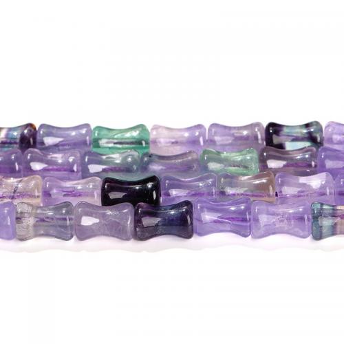 Natural Fluorite Beads Colorful Fluorite Bamboo polished DIY Sold By Strand