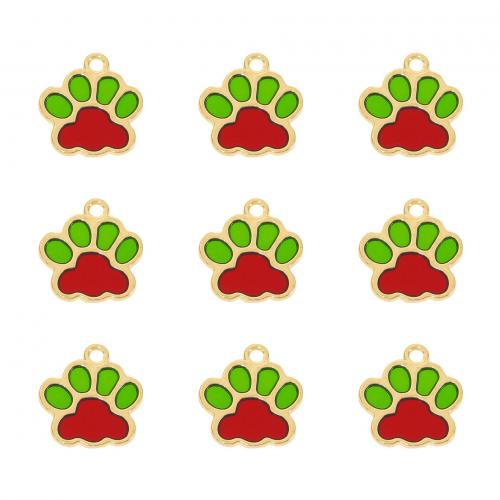 Zinc Alloy Enamel Pendants Claw plated DIY Approx Sold By Bag
