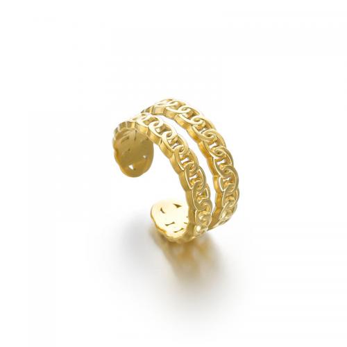 Titan Edelstahl Ringe, Titanstahl, 14 K vergoldet, Modeschmuck & für Frau, frei von Nickel, Blei & Kadmium, verkauft von PC