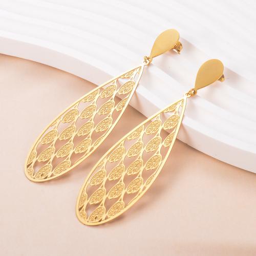 Stainless Steel Drop Earring 304 Stainless Steel fashion jewelry & for woman Sold By Pair