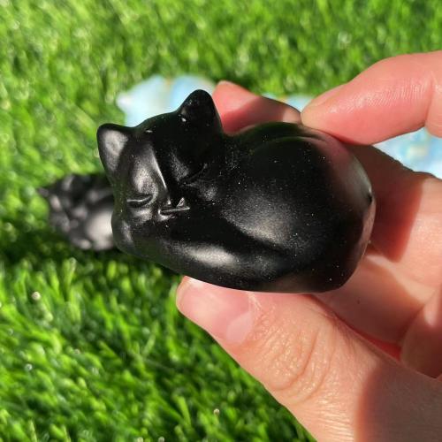 Fashion Decoration, Natural Stone, Cat, for home and office & cute, more colors for choice, 55mm, Sold By PC