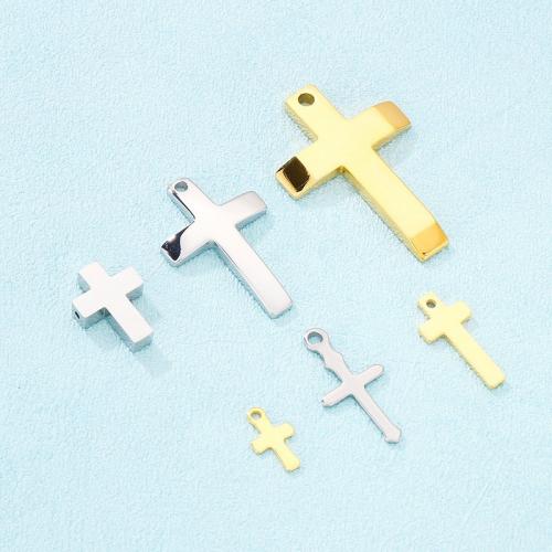 Stainless Steel Cross Pendants, 304 Stainless Steel, plated, DIY & different styles for choice, more colors for choice, nickel, lead & cadmium free, Sold By PC