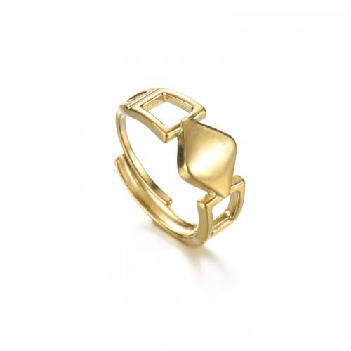 Ring Finger Titantium stali, biżuteria moda & dla kobiety & pusty, złoto, bez zawartości niklu, ołowiu i kadmu, sprzedane przez PC